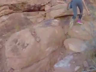 Ulkona julkinen x rated video- sisään punainen rock canyon